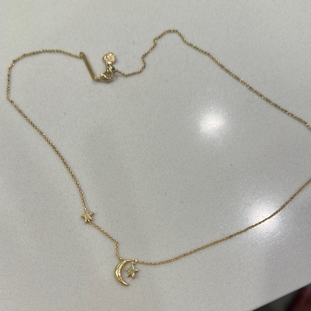 Kendra Scott Gold Star and Moon Necklace